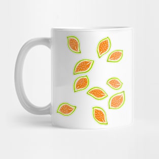 Falling Melon Leaves Mug